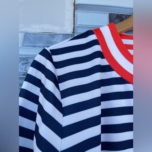 Gretchen Scott The Hinckley Jersey Split Neck Dress XL - Picture 6 of 13